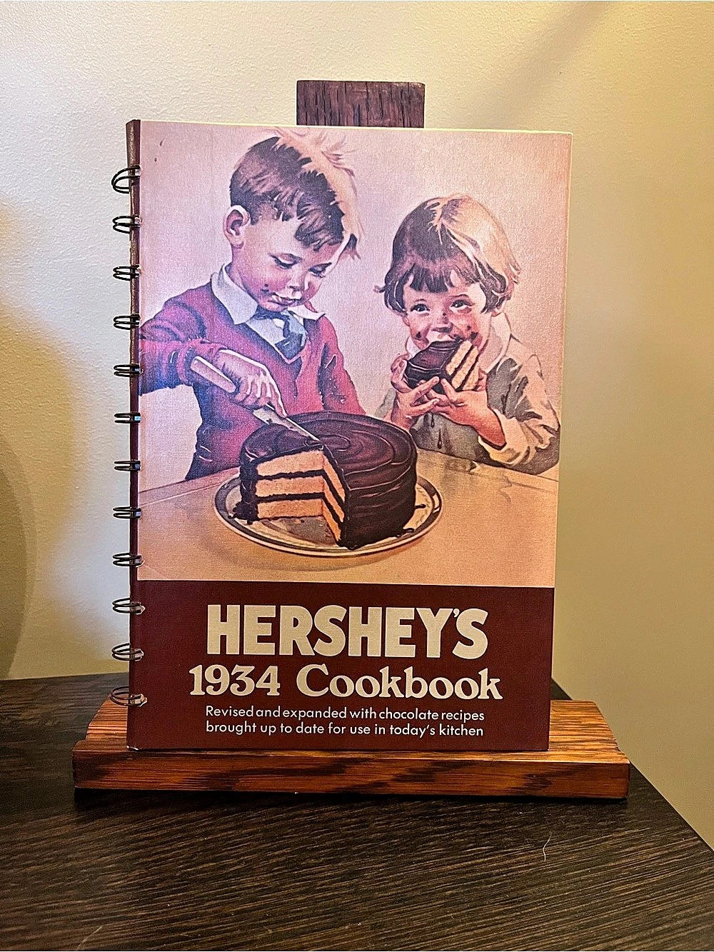 Vintage 1983 Hershey's 1934 Chocolate Cookbook – Retro Spiral Hardcover